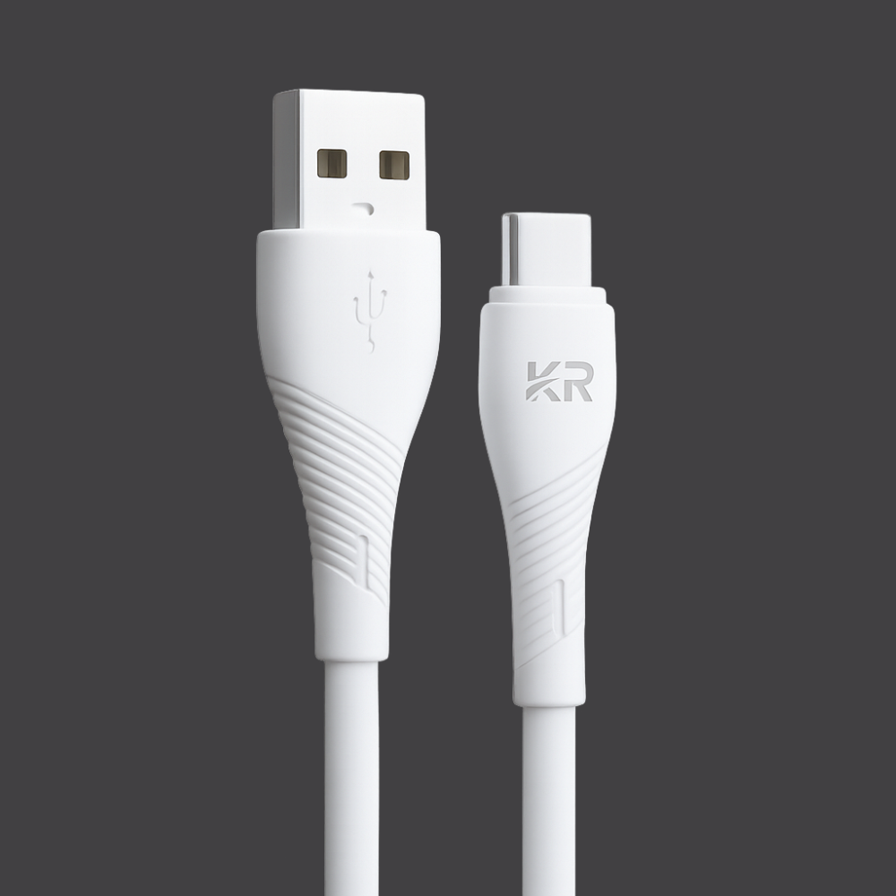 Fast Charging USB Cable – Type C - 1 Meter, 3A High-Speed PVC Charging Cord, KR-74 BOSS