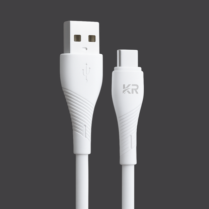 Fast Charging USB Cable – Type C - 1 Meter, 3A High-Speed PVC Charging Cord, KR-74 BOSS