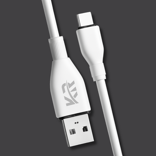 Silicone USB-A to Type-C Cable – 1 Meter, Fast Charging, Ultra Durable, KR-84 GLORY